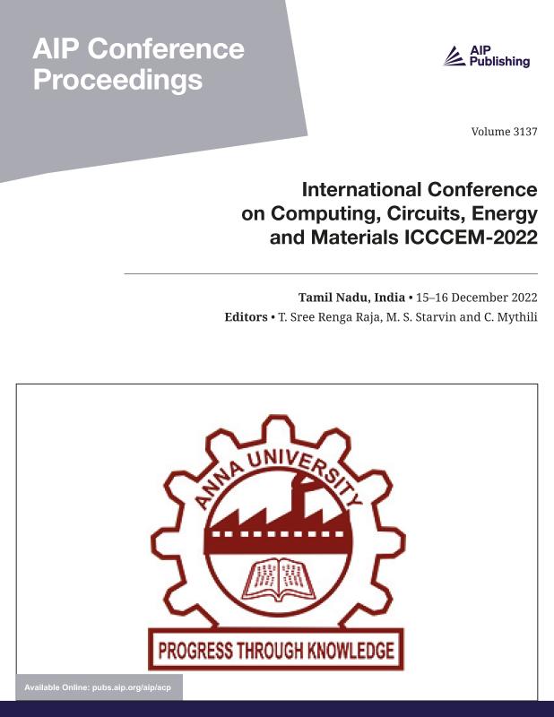 Cover of Volume 3137: International Conference on Computing, Circuits, Energy and Materials ICCCEM-2022