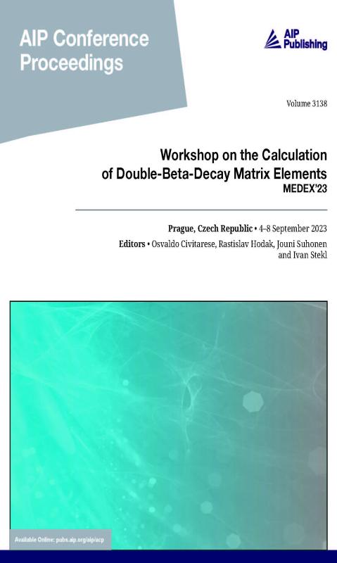 Cover of Volume 3138: Workshop on the Calculation of Double-Beta-Decay Matrix Elements