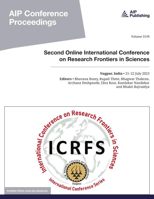 Cover of Volume 3139: Second Online International Conference on Research Frontiers in Sciences 