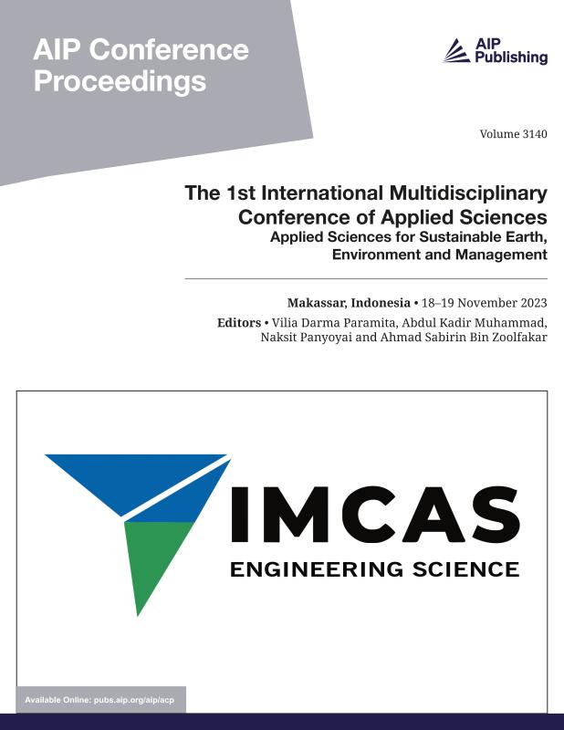 Cover of Volume 3140: The 1st International Multidisciplinary Conference of Applied Sciences