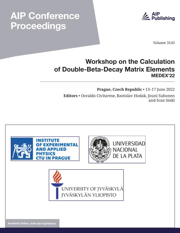 Cover of Volume 3143: Workshop on the Calculation of Double-Beta-Decay Matrix Elements