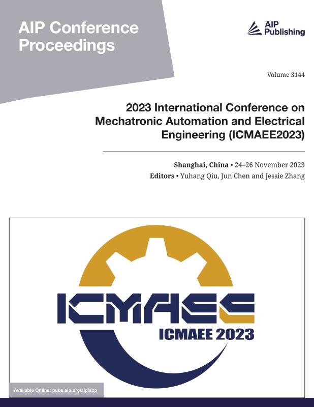 Cover of Volume 3144: 2023 International Conference on Mechatronic Automation and Electrical Engineering (ICMAEE 2023)