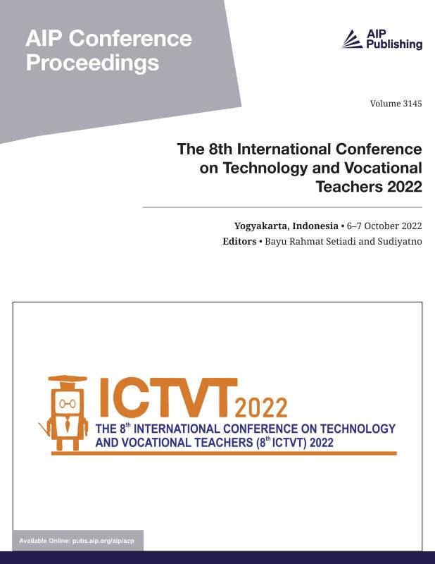 Cover of Volume 3145: The 8th International Conference on Technology and Vocational Teachers 2022