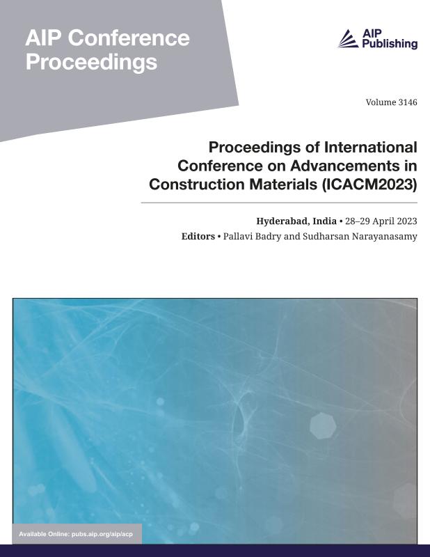 Cover of Volume 3146: Proceedings of International Conference on Advancements in Construction Materials (ICACM2023)