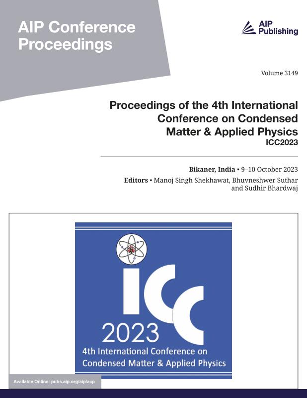 Cover of Volume 3149: Proceedings of the 4th International Conference on Condensed Matter & Applied Physics