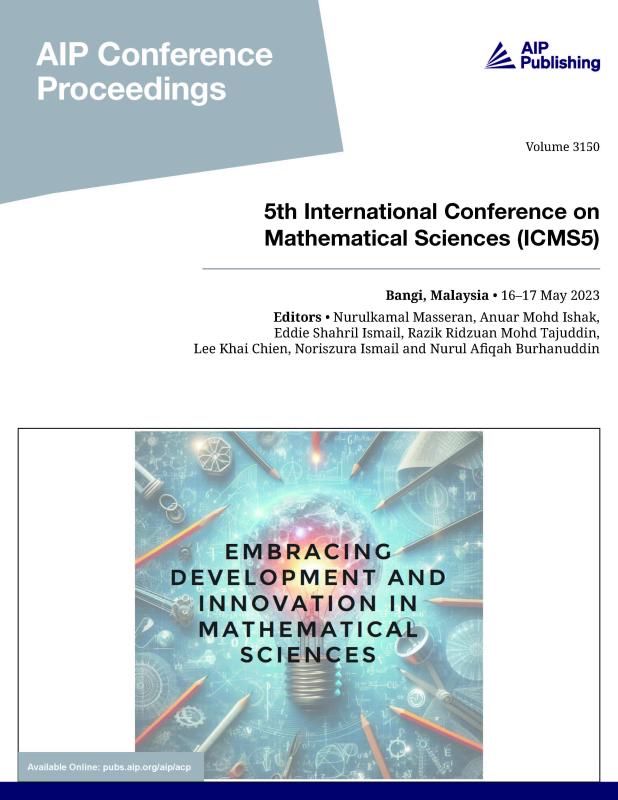 Cover of Volume 3150: 5th International Conference on Mathematical Sciences (ICMS5)