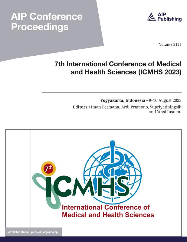 Cover of Volume 3155: 7th International Conference of Medical and Health Sciences (ICMHS 2023)