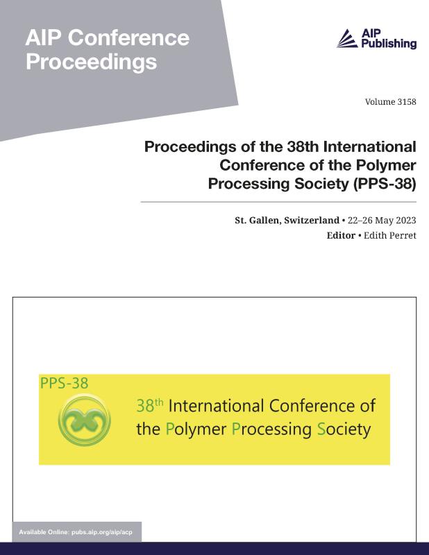 Cover of Volume 3158: Proceedings of the 38th International Conference of the Polymer Processing Society (PPS-38)