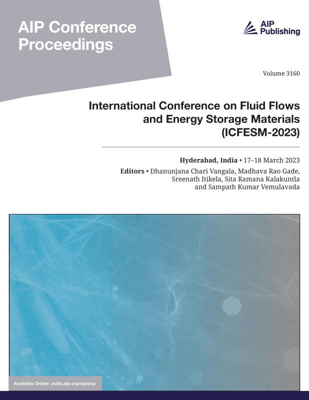 Cover of Volume 3160: International Conference on Fluid Flows and Energy Storage Materials (ICFESM-2023)