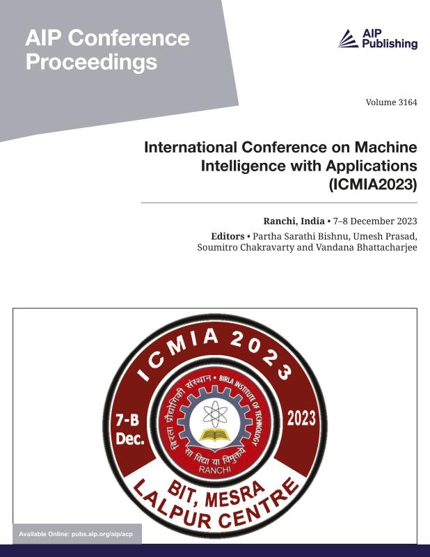 Cover of Volume 3164: International Conference on Machine Intelligence with Applications (ICMIA2023)