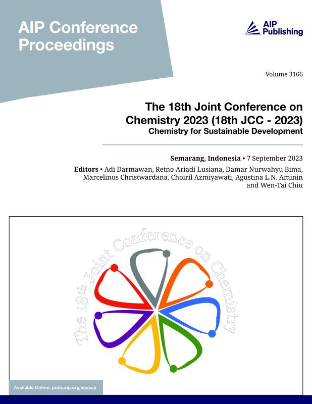Cover of Volume 3166: The 18th Joint Conference on Chemistry 2023 (18th JCC - 2023)