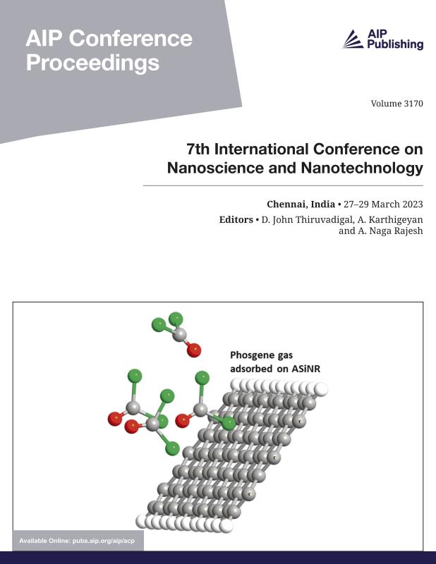 Cover of Volume 3170: 7th International Conference on Nanoscience and Nanotechnology