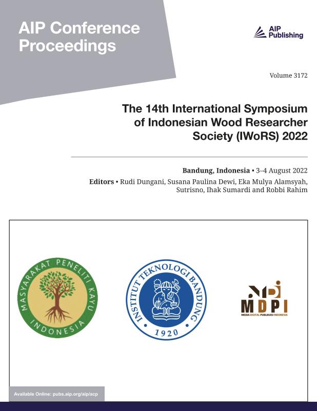 Cover of Volume 3172: The 14th International Symposium of Indonesian Wood Researcher Society (IWoRS) 2022