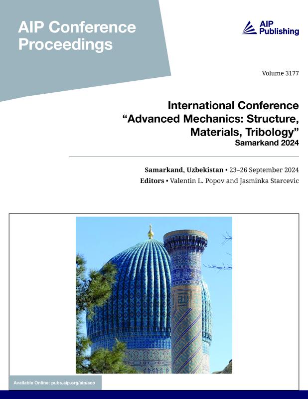 Cover of Volume 3177: International Conference Advanced Mechanics: Structure, Materials, Tribology