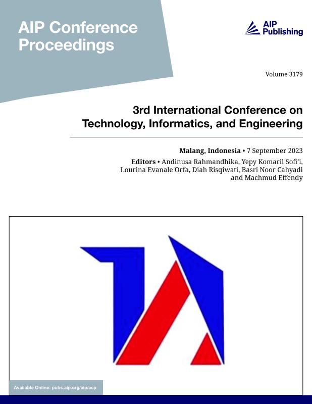 Cover of Volume 3179: 3rd International Conference on Technology, Informatics, and Engineering