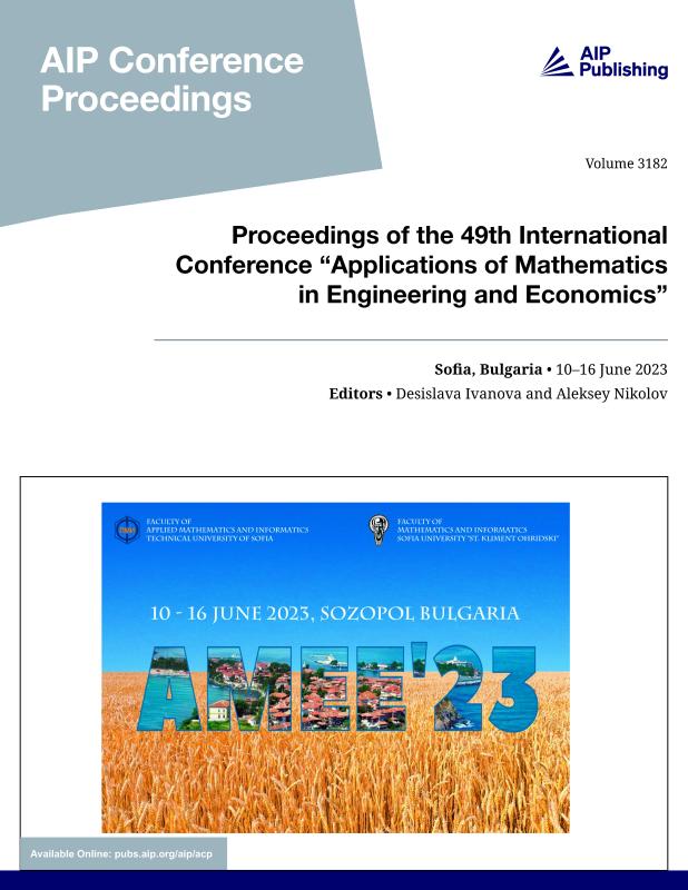 Cover of Volume 3182: Proceedings of the 49th International Conference Applications of Mathematics in Engineering and Economics