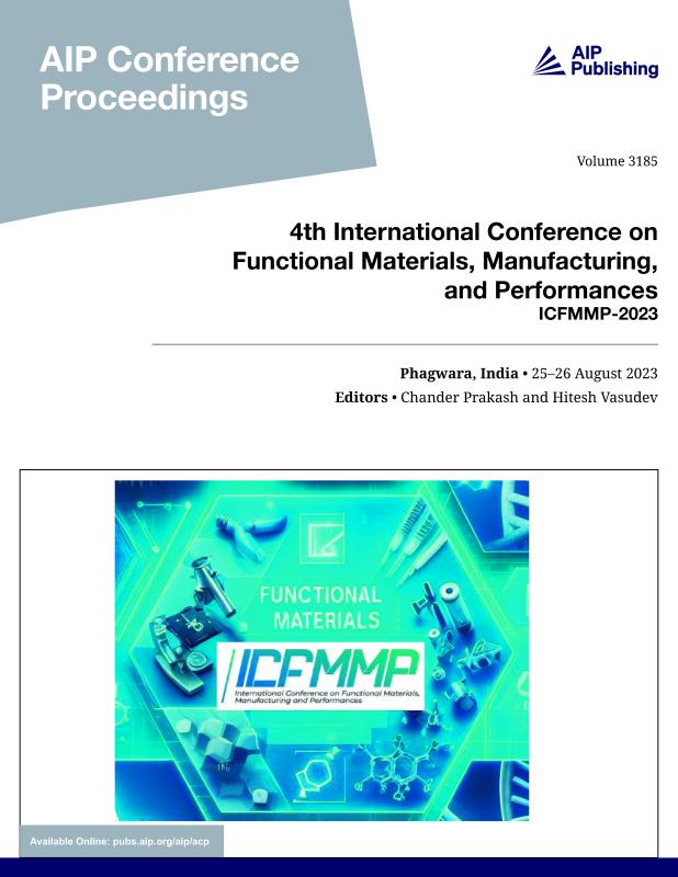 Cover of Volume 3185: 4th International Conference on Functional Materials, Manufacturing, and Performances