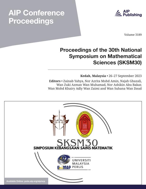 Cover of Volume 3189: Proceedings of the 30th National Symposium on Mathematical Sciences (SKSM30)
