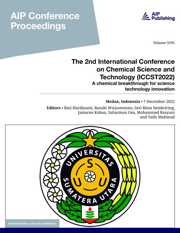 Cover of Volume 3195: The 2nd International Conference on Chemical Science and Technology (ICCST2022)