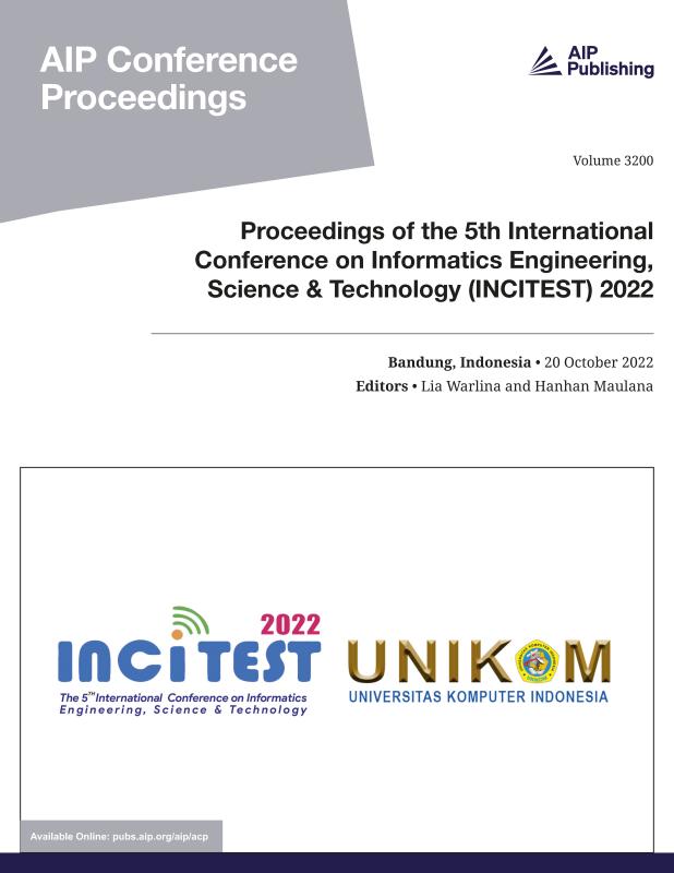 Cover of Volume 3200: Proceedings of the 5th International Conference on Informatics Engineering, Science & Technology (INCITEST) 2022