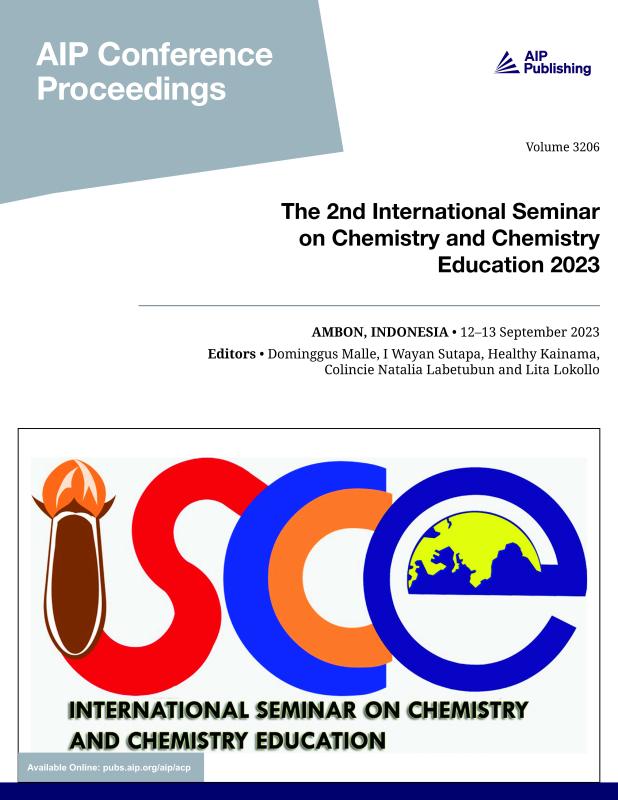 Cover of Volume 3206: THE 2ND INTERNATIONAL SEMINAR ON CHEMISTRY AND CHEMISTRY EDUCATION 2023
