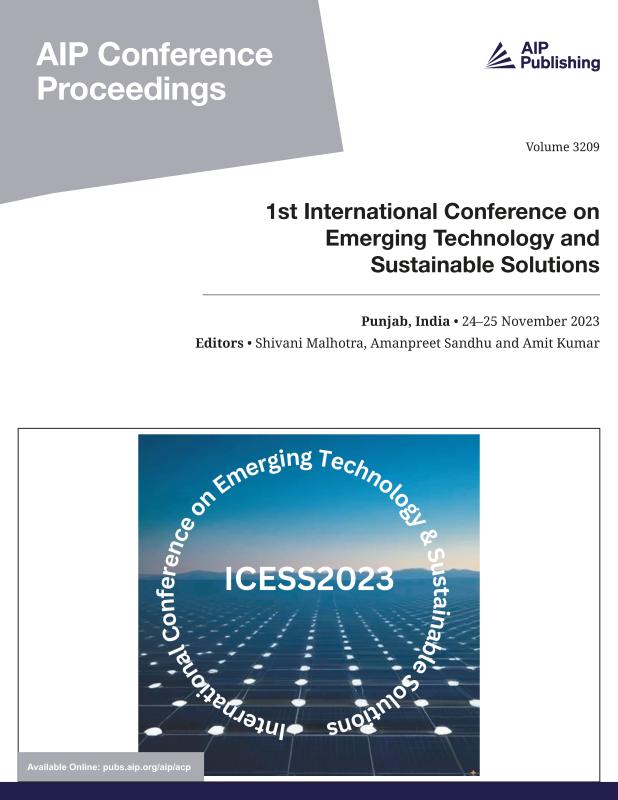 Cover of Volume 3209: 1st International Conference on Emerging Technology and Sustainable Solutions