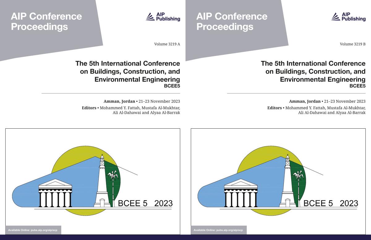 Cover of Volume 3219: The 5th International Conference on Buildings, Construction and Environmental Engineering