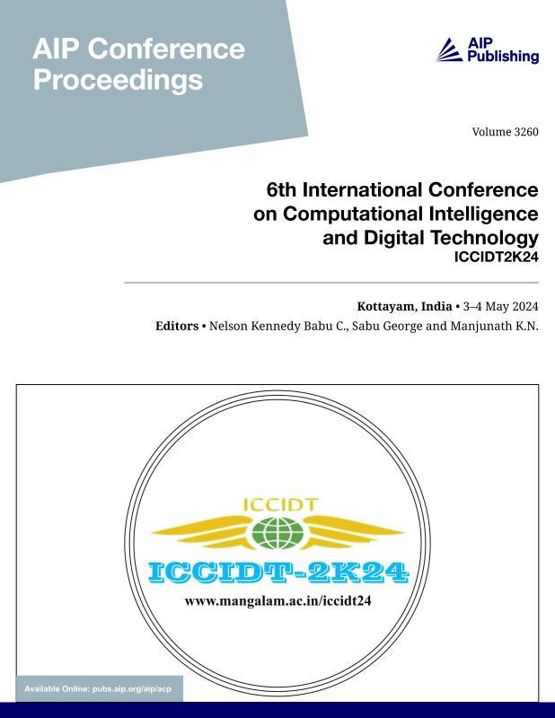 Cover of Volume 3260: 6th International Conference on Computational Intelligence and Digital Technology