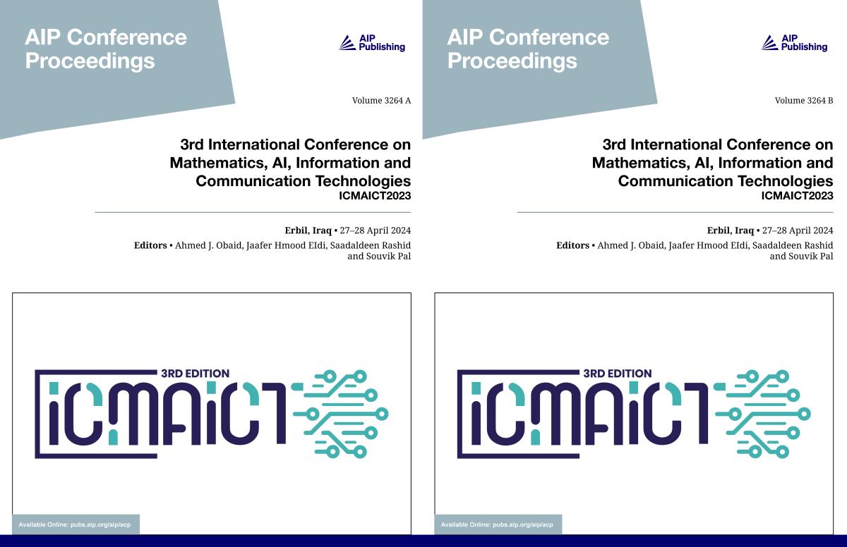 Cover of Volume 3264: 3rd International Conference on Mathematics, AI, Information and Communication Technologies