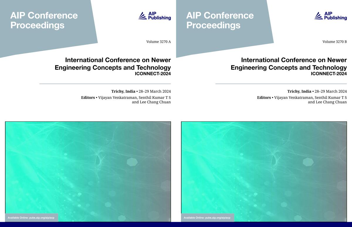 Cover of Volume 3270: International Conference on Newer Engineering Concepts and Technology