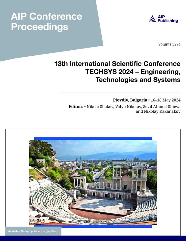 Cover of Volume 3274: 13th International Scientific Conference TECHSYS 2024  Engineering, Technologies and Systems