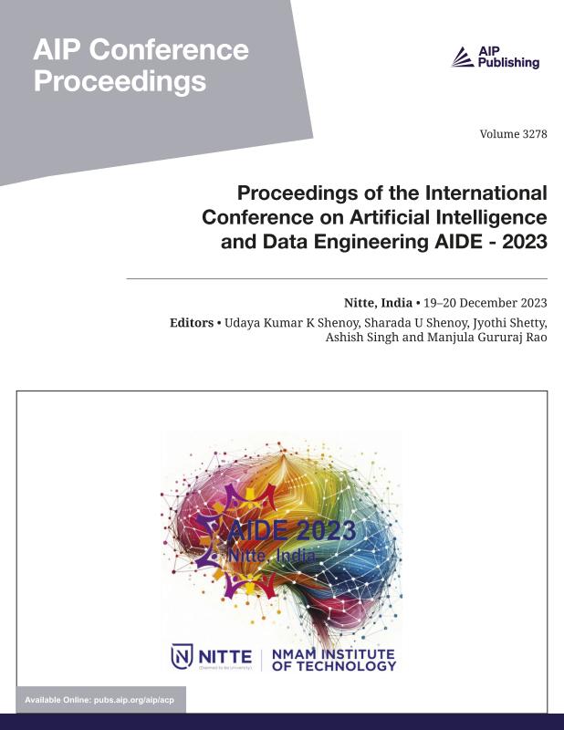 Cover of Volume 3278: Proceedings of the International Conference on Artificial Intelligence and Data Engineering AIDE - 2023