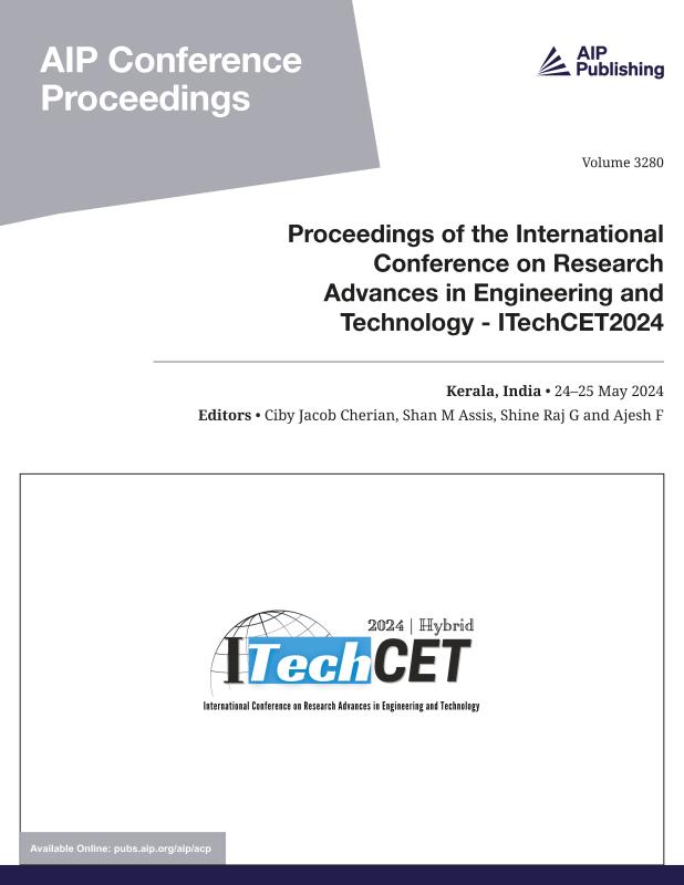 Cover of Volume 3280: Proceedings of the International Conference on Research Advances in Engineering and Technology - ITechCET2024