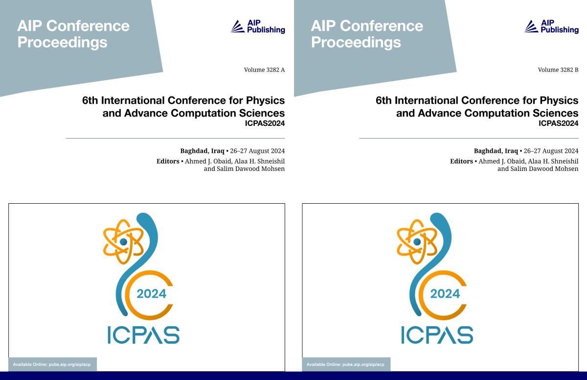 Cover of Volume 3282: 6th International Conference for Physics and Advance Computation Sciences