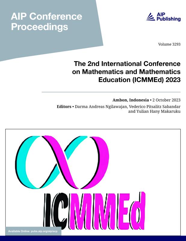 Cover of Volume 3293: The 2nd International Conference on Mathematics and Mathematics Education (ICMMEd) 2023