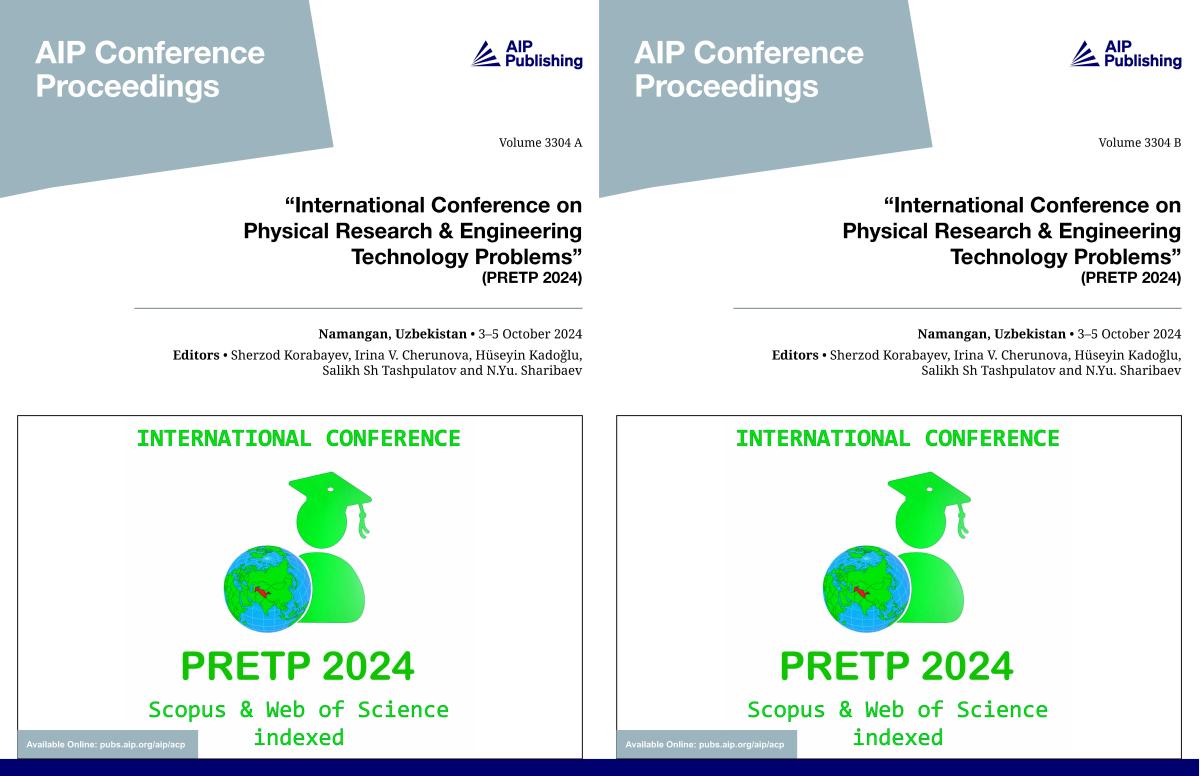 Cover of Volume 3304: "International Conference on Physical Research & Engineering Technology Problems"
