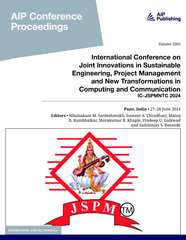 Cover of Volume 3305: International Conference on Joint Innovations in Sustainable Engineering, Project Management and New Transformations in Computing and Communication