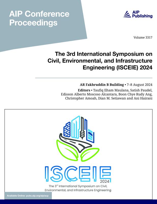 Cover of Volume 3317: The 3rd International Symposium on Civil, Environmental, and Infrastructure Engineering 