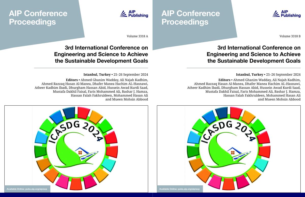 Cover of Volume 3318: 3rd International Conference on Engineering and Science to Achieve the Sustainable Development Goals