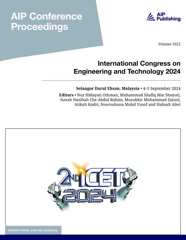 Cover of Volume 3322: International Congress on Engineering and Technology 2024