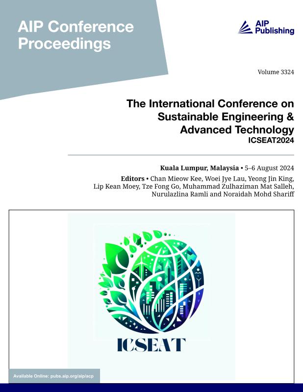 Cover of Volume 3324: The International Conference on Sustainable Engineering & Advanced Technology