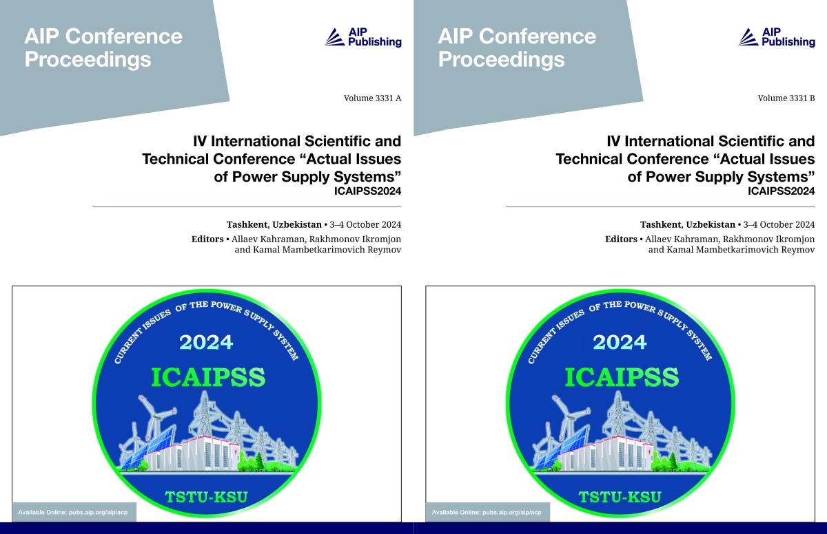Cover of Volume 3331: IV International Scientific and Technical Conference Actual Issues of Power Supply Systems (ICAIPSS2024)