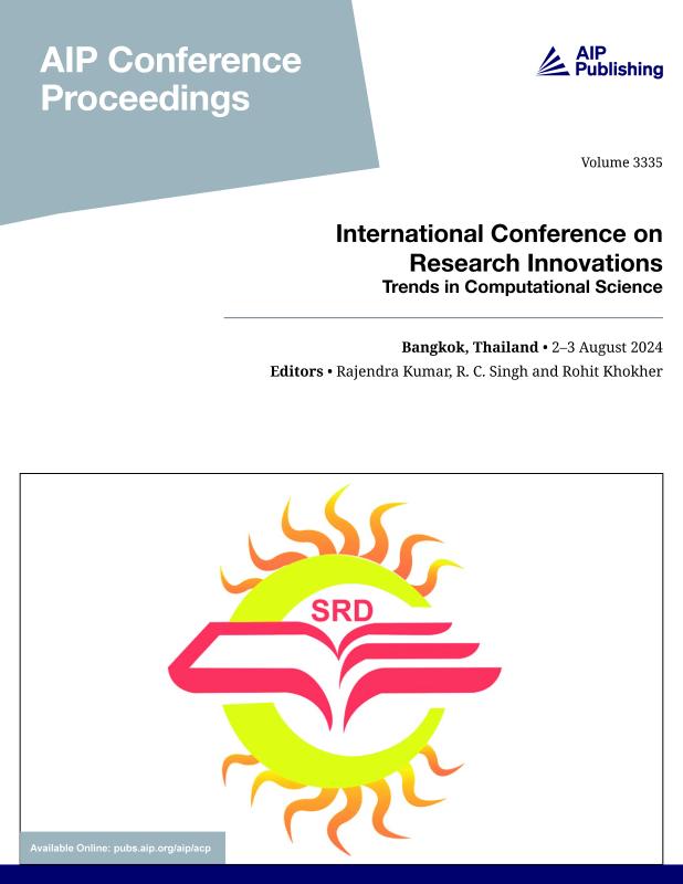 Cover of Volume 3335: International Conference on Research Innovations