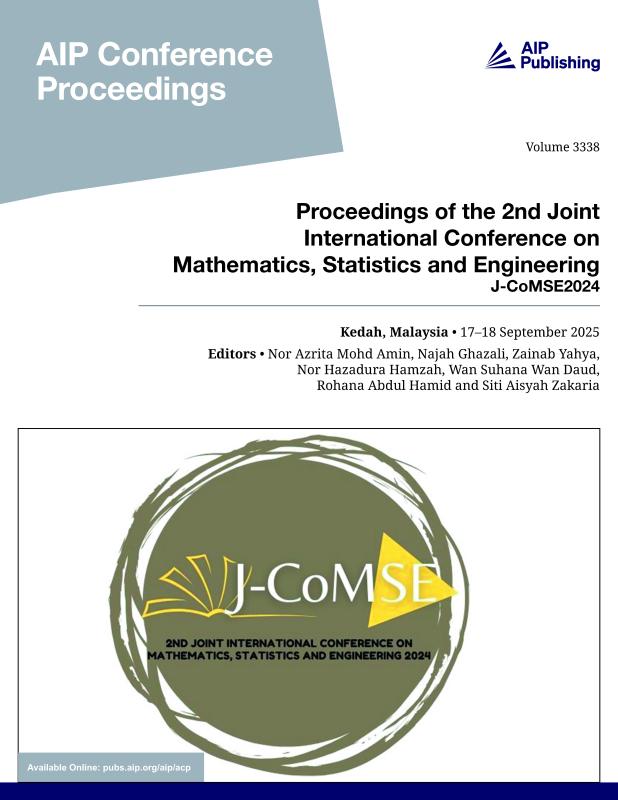 Cover of Volume 3338: Proceedings of the 2nd Joint International Conference on Mathematics, Statistics and Engineering