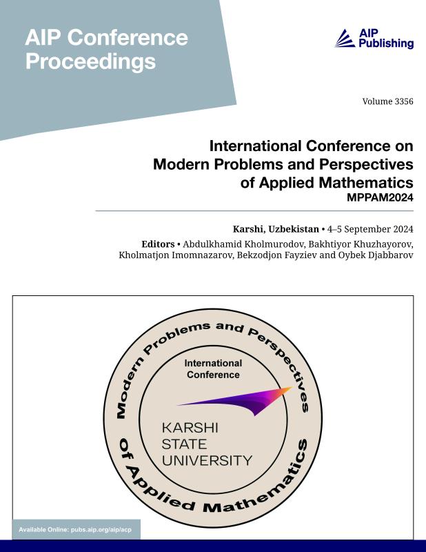 Cover of Volume 3356: International Conference on Modern Problems and Perspectives of Applied Mathematics