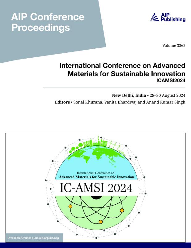 Cover of Volume 3362: International Conference on Advanced Materials for Sustainable Innovation