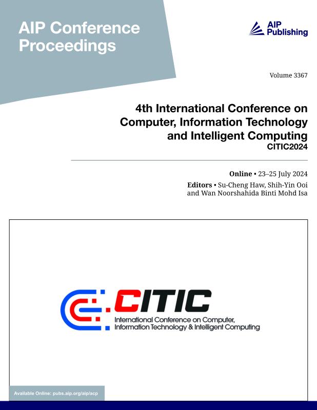 Cover of Volume 3367: 4th International Conference on Computer, Information Technology and Intelligent Computing