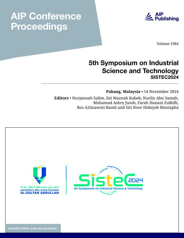 Cover of Volume 3384: 5th SYMPOSIUM ON INDUSTRIAL SCIENCE AND TECHNOLOGY