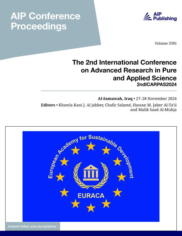 Cover of Volume 3395: THE 2nd INTERNATIONAL CONFERENCE ON ADVANCED RESEARCH IN PURE AND APPLIED SCIENCE