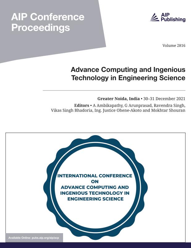 Cover of Volume 2816: Advance Computing and Ingenious Technology in Engineering Science